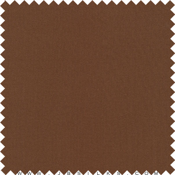 Stretch Silk Faille Fabric 20 momme color 480 Semi Sweet Chocolate Brown by JB Silks