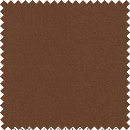 Stretch Silk Faille Fabric 20 momme color 480 Semi Sweet Chocolate Brown by JB Silks