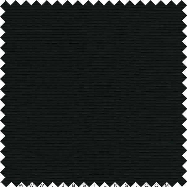 Stretch Silk Ribbed Fabric 20 momme color 199 Black by JB Silks