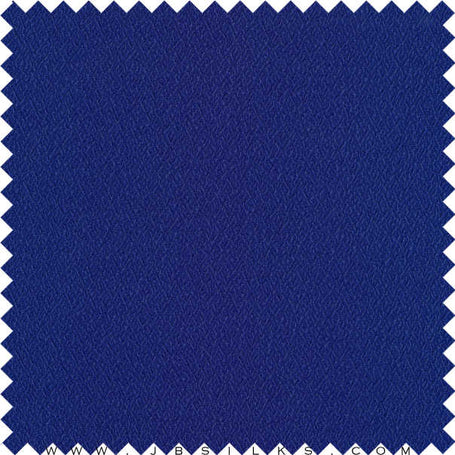 Stretch Silk Textured Crepe Fabric 20 momme color 351 Royal Blue by JB Silks