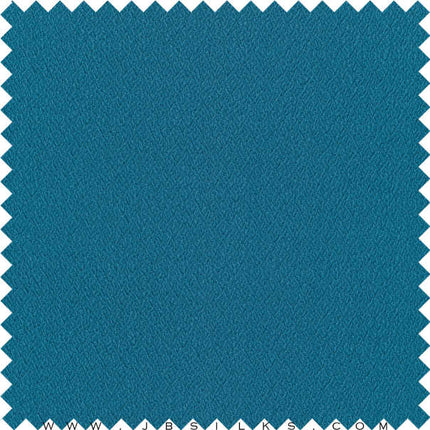 Stretch Silk Textured Crepe Fabric 20 momme color 49 Teal by JB Silks