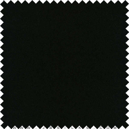 Stretch Silk Woven Jersey Fabric 22 momme color 199 Black by JB Silks
