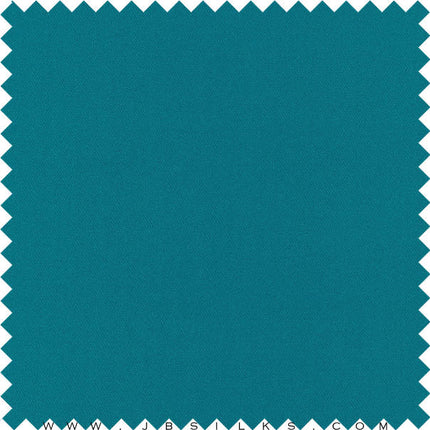 Stretch Silk Woven Jersey Fabric 22 momme color 632 Deep Peacock Blue by JB Silks