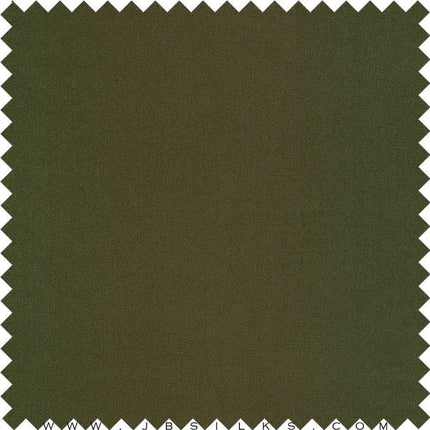 Sueded Silk Fabric 9419 color 687 Deep Olive wide width by JB Silks