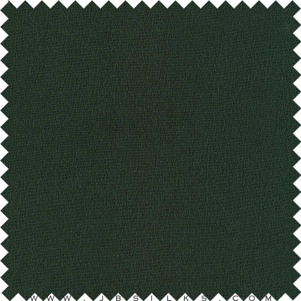 Sueded Silk Heavy Crepe Fabric 9435 color 655 Rainforest Green by JB Silks