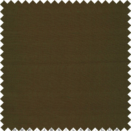 Superior Finish Silk Yarn Dyed Doupioni Fabric 2120 color 789 Dark Moss Green by JB Silks