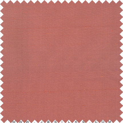 Superior Finish Silk Yarn Dyed Doupioni Fabric 2120 color 141 Terracotta Rose by JB Silks