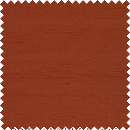 Superior Finish Silk Yarn Dyed Doupioni Fabric 2120 color 781 Rust by JB Silks