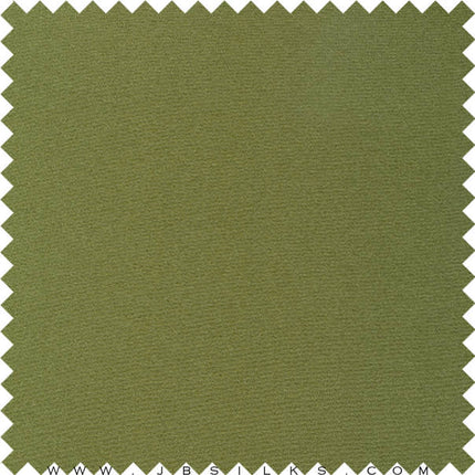 Superior Silk Heavy Crepe Back Satin Fabric 45 momme color 688 Olive Green by JB Silks