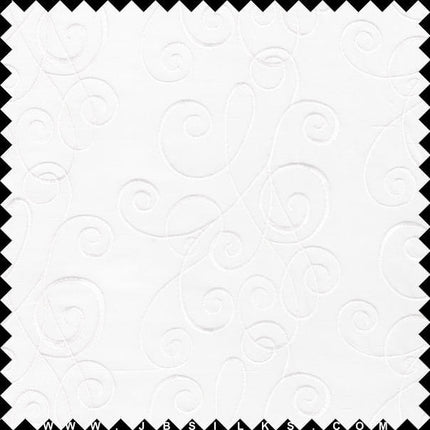 Embroidered Silk Yarn Dyed Shantung Doupioni Fabric JB209 color 100 White wide width by JB Silks