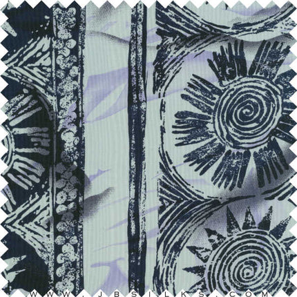 Printed Silk Broadcloth Fabric 261 by JB Silks view A