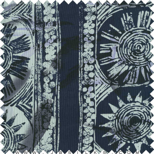 Printed Silk Broadcloth Fabric 261 by JB Silks