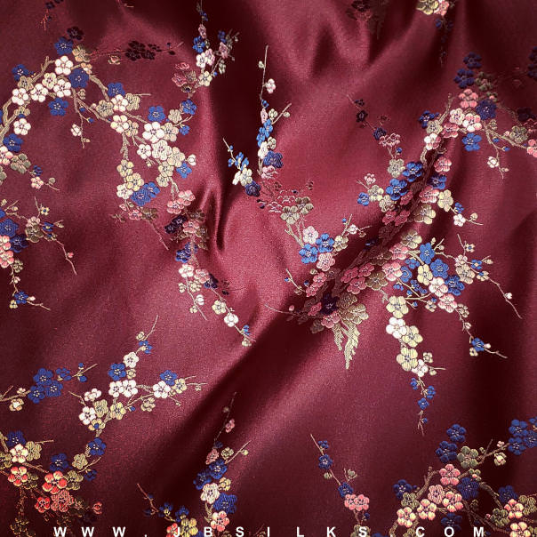 Silk Brocade Fabric 1080 color 455 by JB Silks