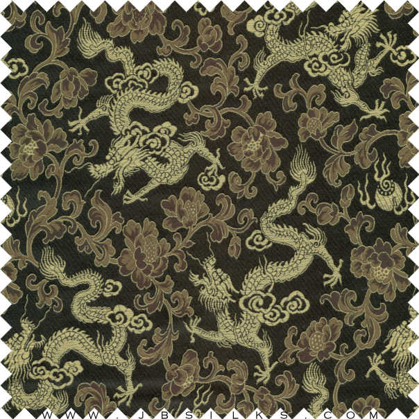 Silk Brocade Fabric 1510 color 490 narrow width by JB Silks