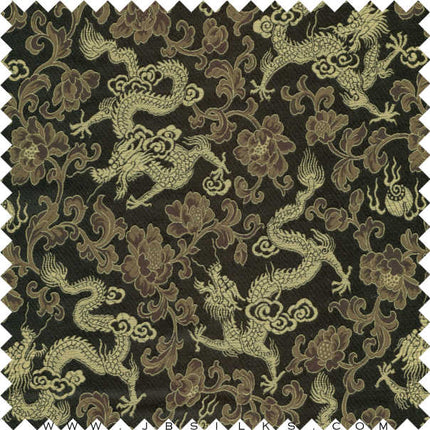 Silk Brocade Fabric 1510 color 490 narrow width by JB Silks