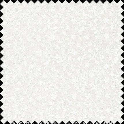 Silk Brocade Fabric 3261 color 101 Light Ivory by JB Silks