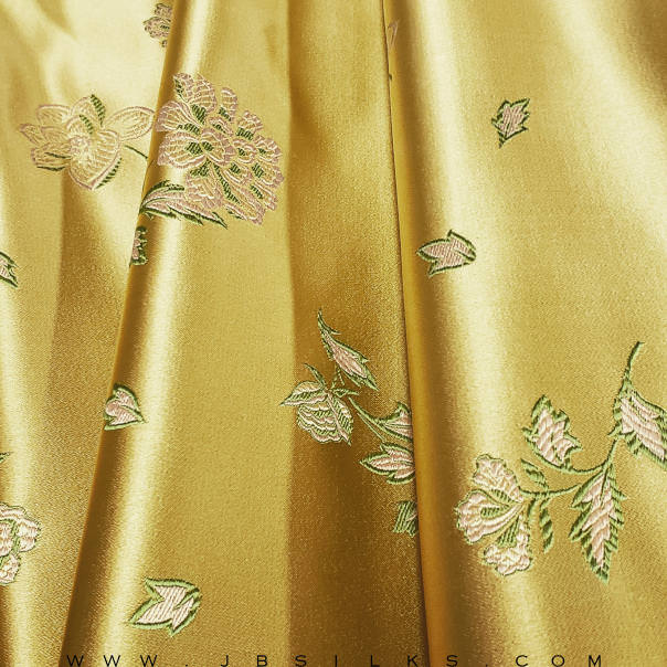 Silk Brocade Fabric 3296 color 438 by JB Silks