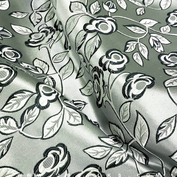 Silk Brocade Fabric 3303 color 716 by JB Silks
