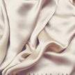 Silk Charmeuse Satin Fabric 19 momme color 601 Champagne Toast wide width by JB Silks