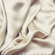 Silk Charmeuse Satin Fabric 19 momme color 602 Cloud Cream by JB Silks