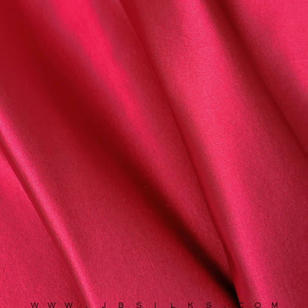 Silk Duchesse Satin Fabric 3160 color 424 Fuchsia wide width by JB Silks
