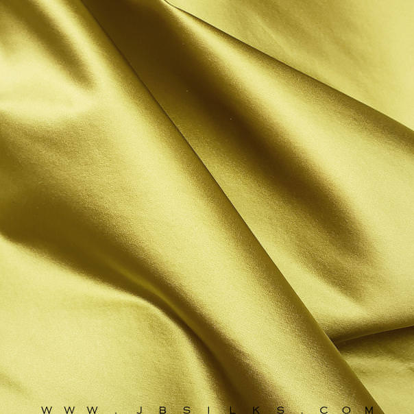 Silk Duchesse Satin Fabric 3160 color 622 Marigold Yellow by JB Silks