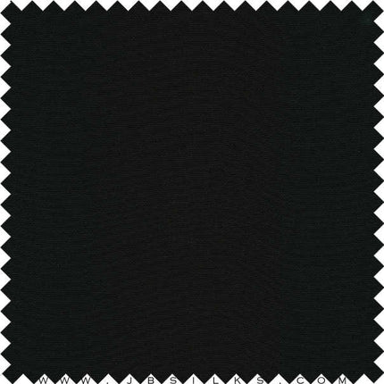 Silk Heavy Crepe 4 ply Fabric 35 momme color 199 Black by JB Silks
