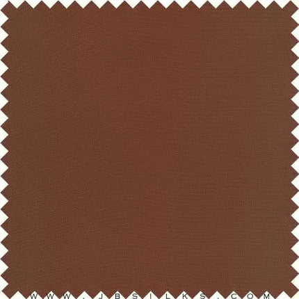 Silk Heavy Crepe 4 ply Fabric 35 momme color 480 Semi Sweet Chocolate Brown by JB Silks