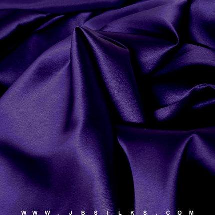Stretch Silk Charmeuse Satin Fabric 22 momme color 654 Purple Amethyst by JB Silks