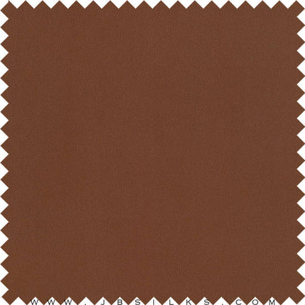 Sueded Silk Crepe Fabric 9413 color 480 Semi Sweet Chocolate Brown wide width by JB Silks