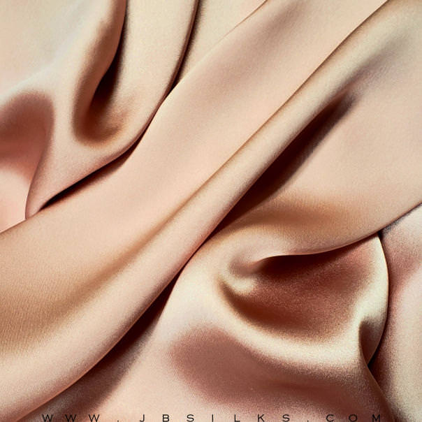 Sueded Silk Fabric 9419 color 684 Sandy Peach wide width by JB Silks